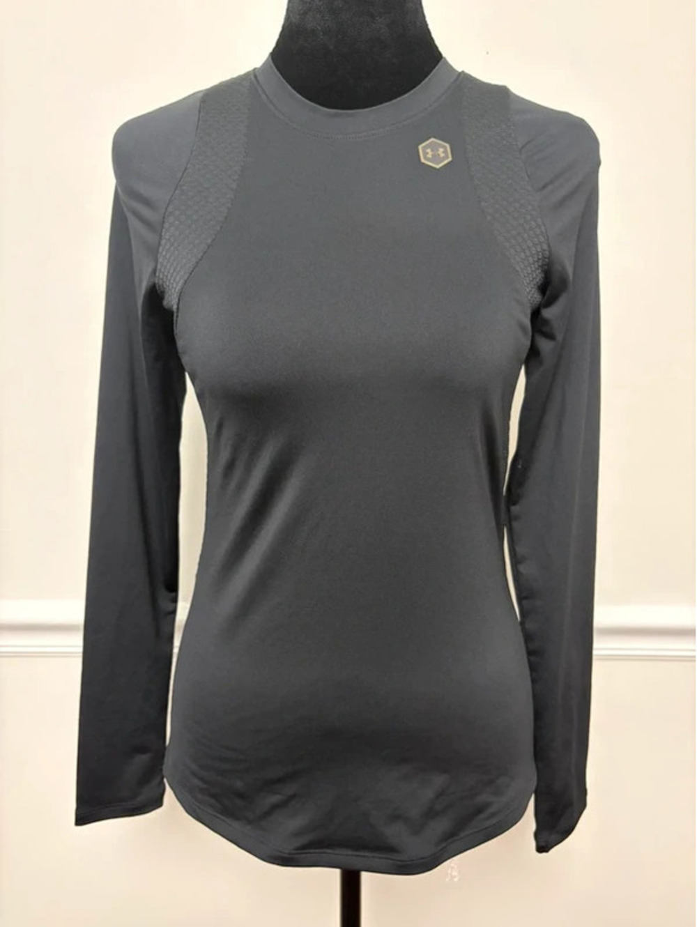Under Armour Rush HeatGear Black Long Sleeve Training Top Women’s XS